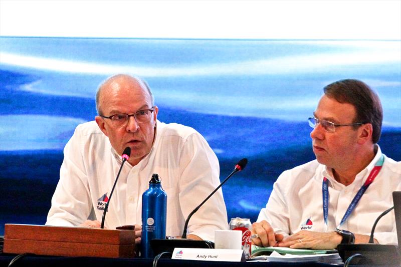World Sailing President Kim Andersen (left) and CEO Andy Hunt - 2017 World Sailing Annual Conference in  Puerto Vallarta, Mexico  photo copyright Ross Gale taken at 