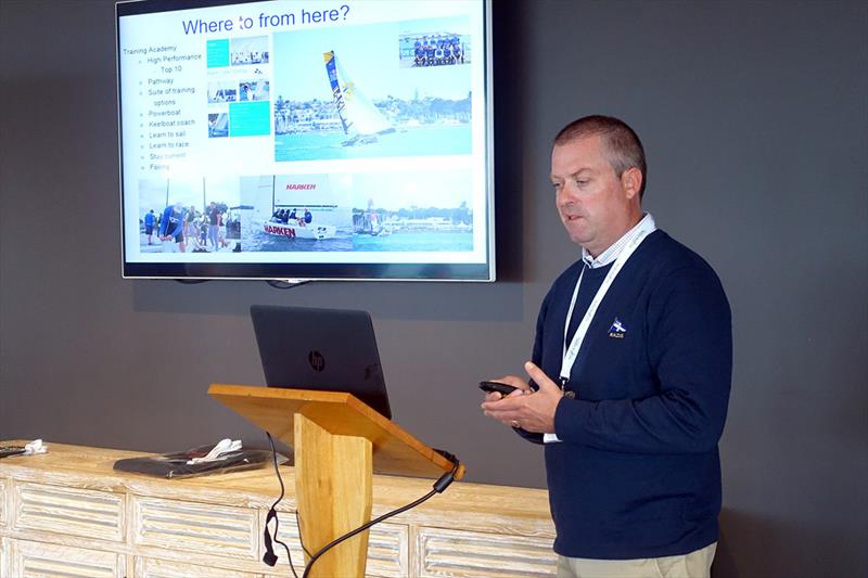 RNZYS's Hayden Porter at the 2016 forum - photo © Di Pearson