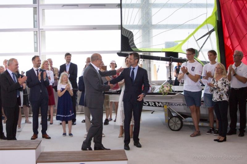 Crown Prince Frederik of Denmark and Kim Andersen, president of World Sailing photo copyright Peter Brøgger taken at 