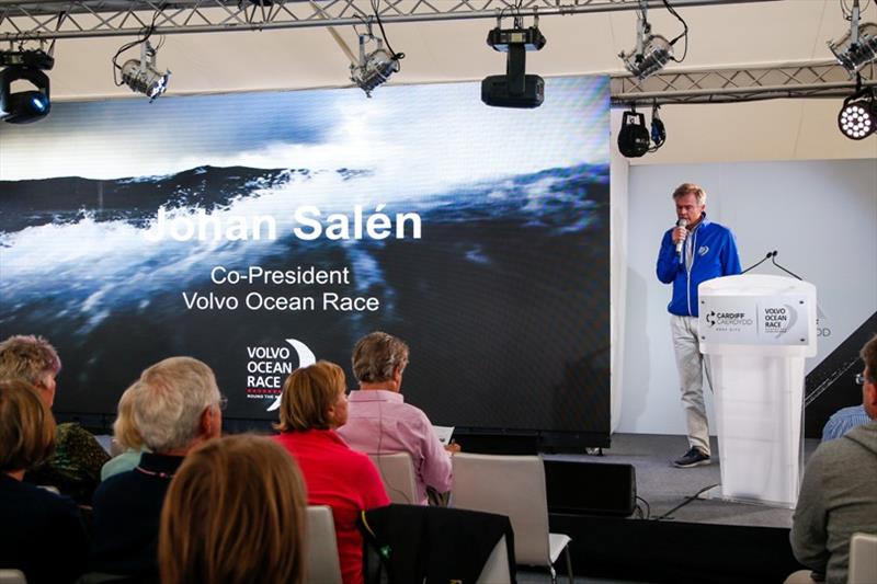 Johan Salen, Co-President Volvo Ocean Race. Cardiff stopover. Ocean Summit photo copyright Jesus Renedo / Volvo Ocean Race taken at 