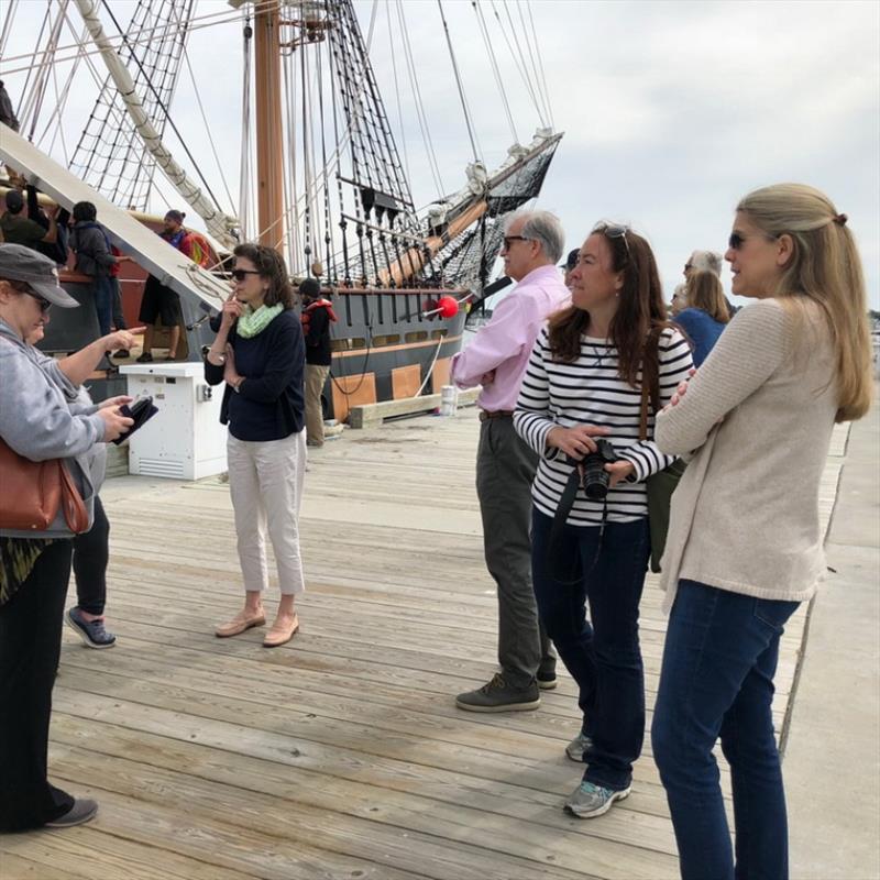 Parents wait for dismissal of students from the ship photo copyright OHPRI taken at 