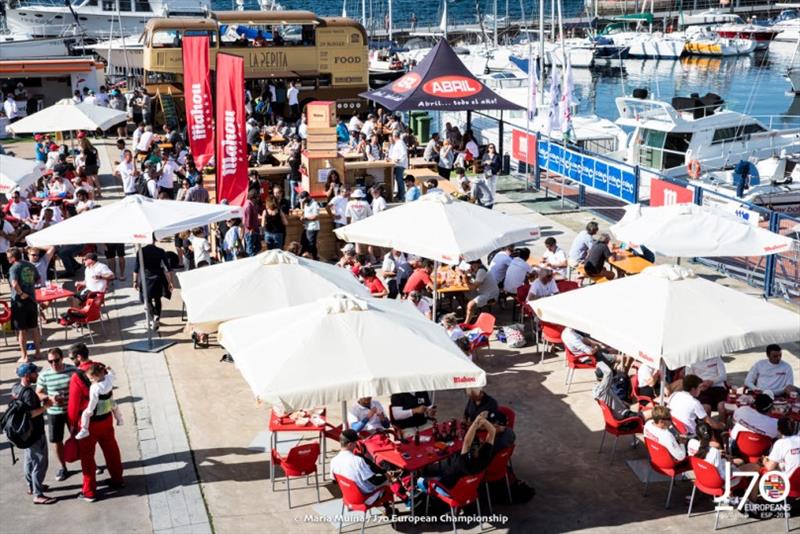 Regatta Village at the Real Club de Vigo - photo © María Muiña / J70 European Championships