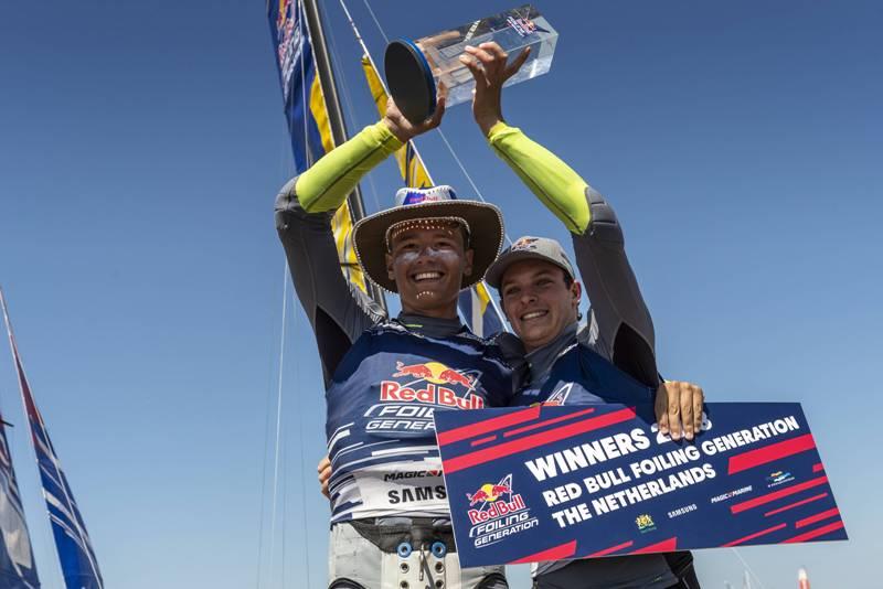 Prize winners - Red Bull Foiling Generation in The Hague, The Netherlands on Saturday 30 June, 2018 photo copyright Jarno Schurgers / Red Bull Content Pool taken at 