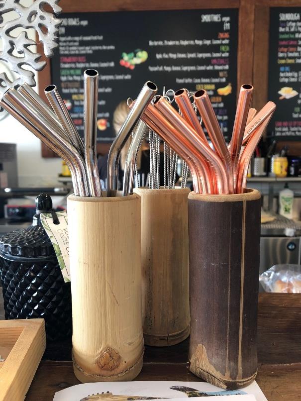 Bohemian Raw Cafe stainless steel straws photo copyright Abell Point Marina taken at Abell Point Yacht Club