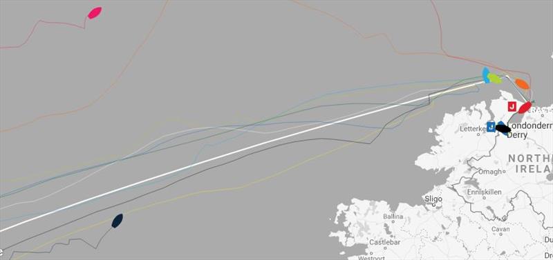 Positions at time of writing – Day 14, Clipper Round the World Yacht Race 12: The LegenDerry Race | New York to Derry-Londondery photo copyright Clipper Race taken at 