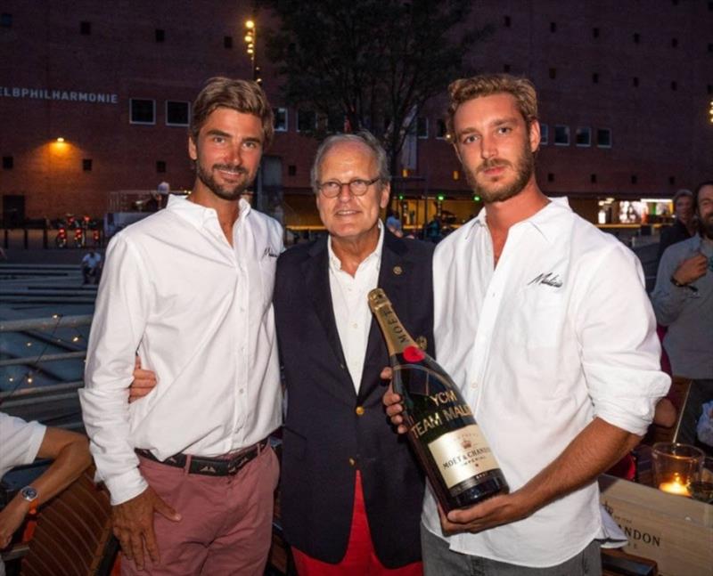 From left to right: Boris Herrmann (Malizia - Yacht Club Monaco), Andreas Christiansen (NRV), Pierre Casiraghi (Malizia - Yacht Club Monaco) photo copyright Ricardo Pinto / BMW AG taken at Royal Bermuda Yacht Club