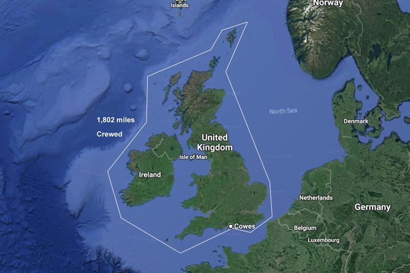 Sevenstar Round Britain and Ireland race route photo copyright Phil Sharp Racing taken at 