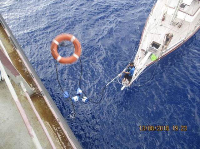 Refuelling mid-Atlantic photo copyright The Black Dragonfly taken at 