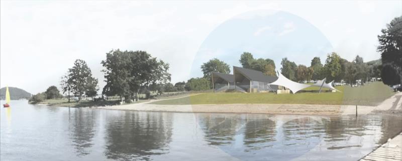 New UYC clubhouse design as seen from the lake photo copyright Crosby Granger taken at Ullswater Yacht Club