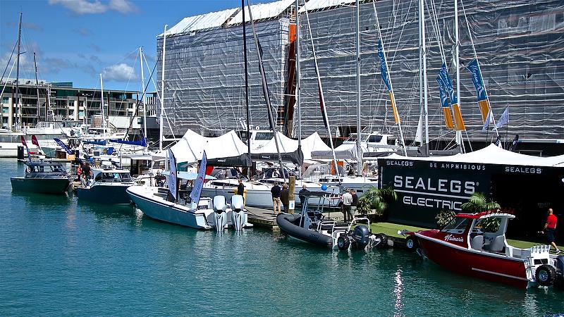 Not the greatest backdrop - Auckland On the Water Boat Show - Day 4 - September 30, 2018 photo copyright Richard Gladwell taken at 