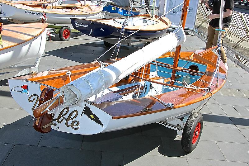 Replica of Nimble - Des Townsons 12ft skiff- NZ Dinghy Exhibition 2018 photo copyright Richard Gladwell taken at 