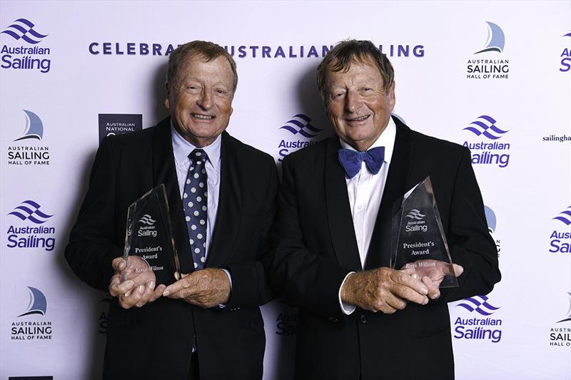 Ross and Kevin Wilson received the President's Award in recognition of the astounding efforts in running great regattas photo copyright Gregg Porteous taken at 