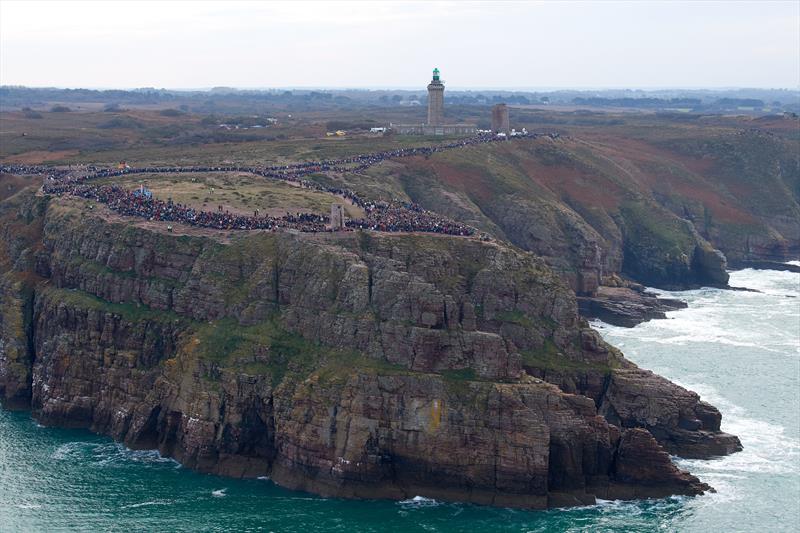 Thousands watch the Route du Rhum Destination Guadeloupe get underway from Cap Fréhel - photo © Yvan Zedda