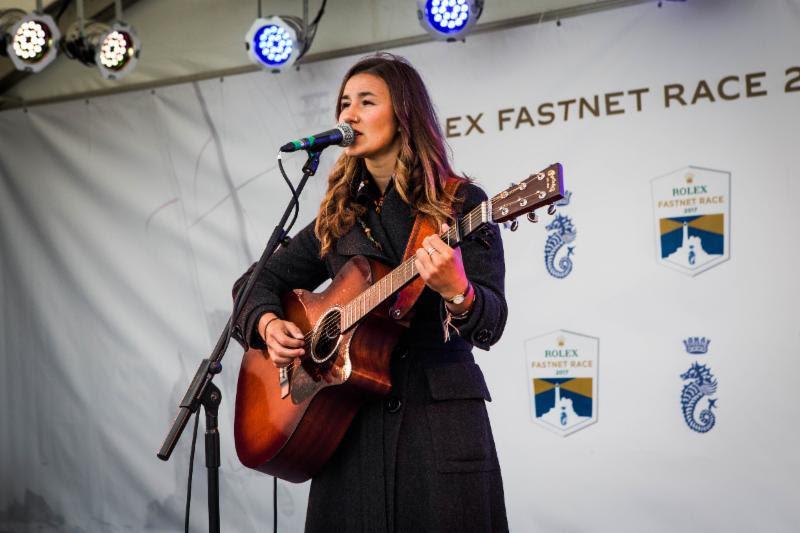 Live music at the Plymouth race village, located at Plymouth Yacht Haven at Mount Batten - photo © ELWJ / RORC