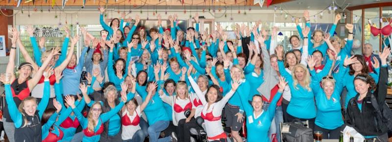 Red Bra Regatta racers celebrate! - photo © Gerard Sheridan