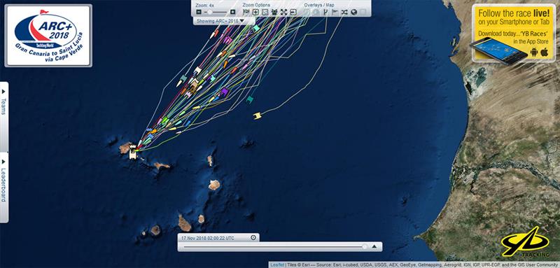ARC  2018 - Fleet Viewer photo copyright YB Tracking taken at 