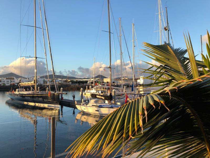 Pier Luigi Loro Piana's Baltic 130 Custom, My Song and Arto Linnervuo's X-Yacht Xp44 Xtra Staerk (FIN) on the dock at Marina Lanzarote, Arrecife - 2018 RORC Transatlantic Race photo copyright RORC taken at Royal Ocean Racing Club