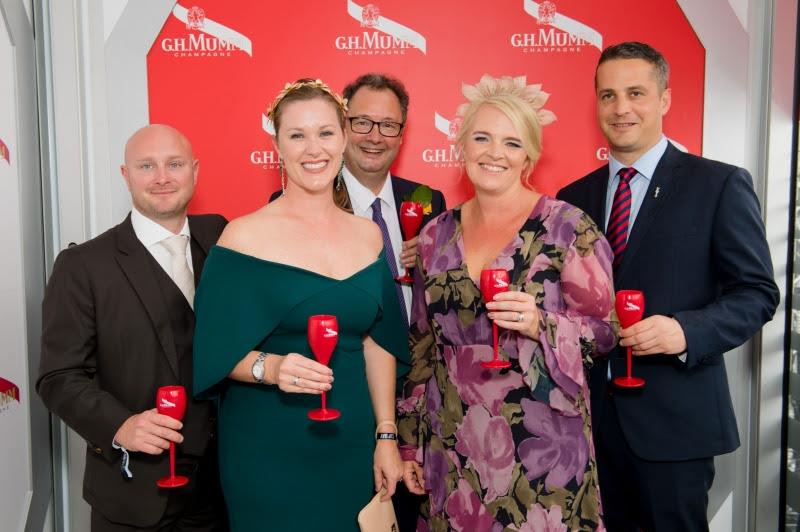 Cesar Giron, CEO of MMPJ  with representatives from America's Event Limited and Pernod Ricard New Zealand - America's Cup photo copyright SDP Media taken at 