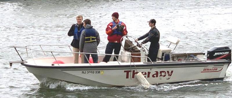 Therapy is serving as the RC boat this winter photo copyright Manhattan Yacht Club taken at Manhattan Yacht Club