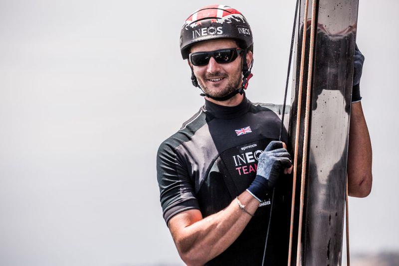 Fellow British Olympic gold medallist, Giles Scott, puts in a cameo performance in Mexico onboard INEOS Rebels UK, joining Ben Ainslie and America's Cup star Joey Newton onboard - Extreme Sailing Series Los Cabos 2018 - photo © Harry KH / INEOS Team UK