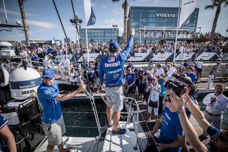 Volvo Ocean Race Leg 01, Alicante to Lisbon. Start day on board Vestas 11th Hour Racing. 22 October, 2017 photo copyright James Blake / Volvo Ocean Race taken at 