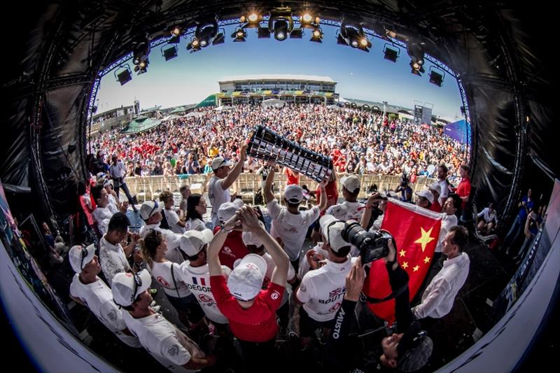 The Hague stopover. Brunel In-Port Race, public prize-giving. 30 June, 2018 photo copyright Ainhoa Sanchez / Volvo Ocean Race taken at 