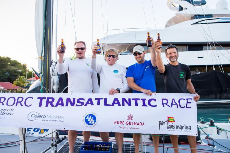 Stephane Bry's Sirius completed the podium for the Class40 Division, finishing in an elapsed time of 16 days 08 hrs 33 mins and 26 secs - 2018 RORC Transatlantic Race photo copyright RORC / Arthur Daniel taken at Royal Ocean Racing Club
