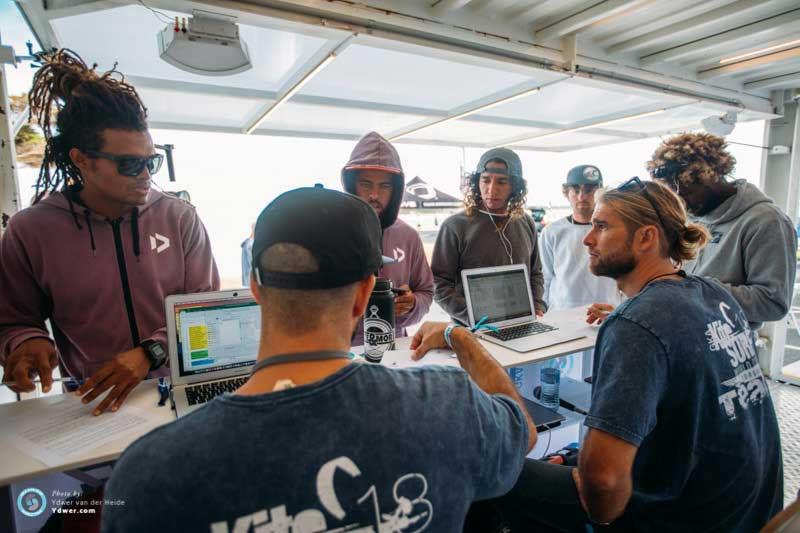 Signing on the line - GKA Kite-Surf World Tour Torquay - Day 1 - photo © Ydwer van der Heide