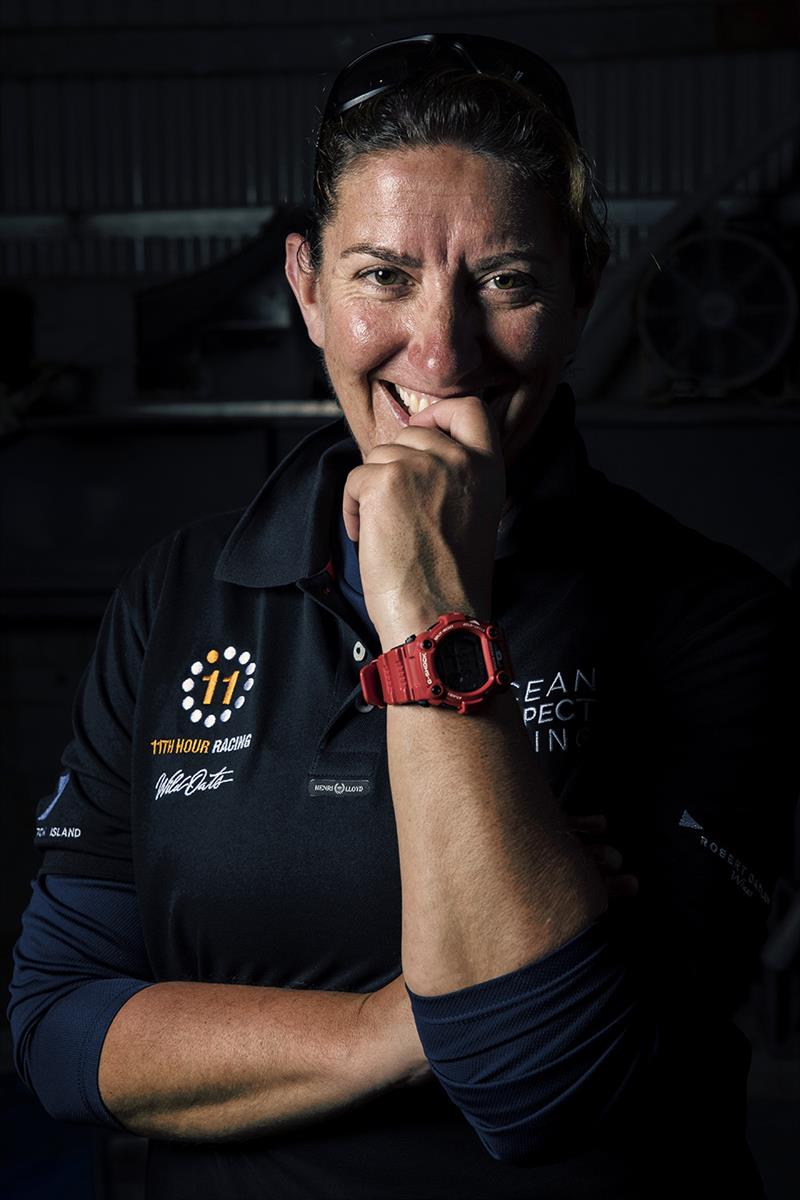 Rolex Sydney to Hobart Dee Caffari part of the all female crew on OCEAN RESPECT RACING (Wild Oats X) photo copyright Andrea Francolini taken at Cruising Yacht Club of Australia