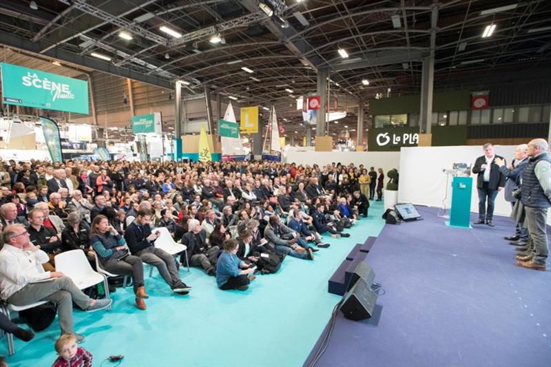 The prize-giving at the annual boat show in Paris honoured the top performances across all the classes. - photo © Alexis Courcoux