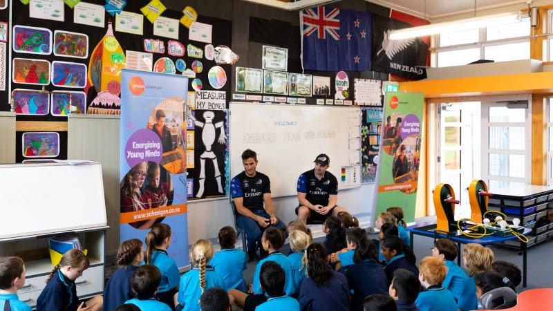 Genesis and Emirates Team New Zealand will work together to introduce new STEM resources and activities for schools photo copyright Genesis Energy taken at 