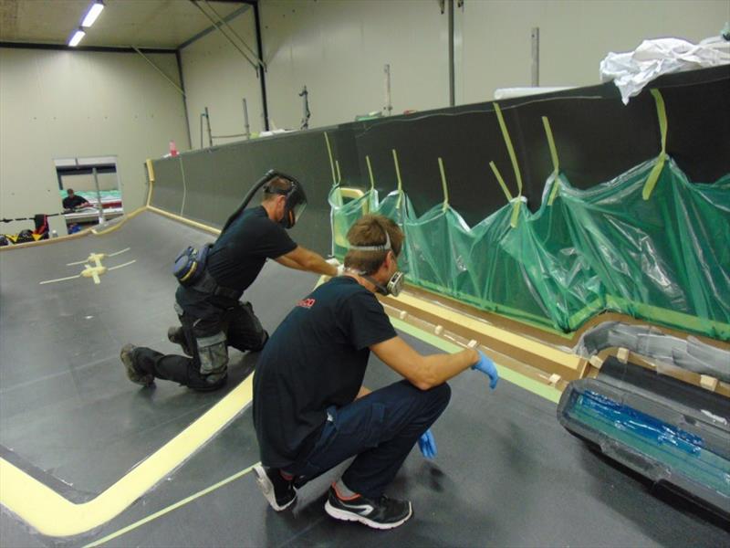 Thomas Ruyant building a brand new IMOCA 60 for the 2020 Vendée Globe photo copyright Agence TB taken at 