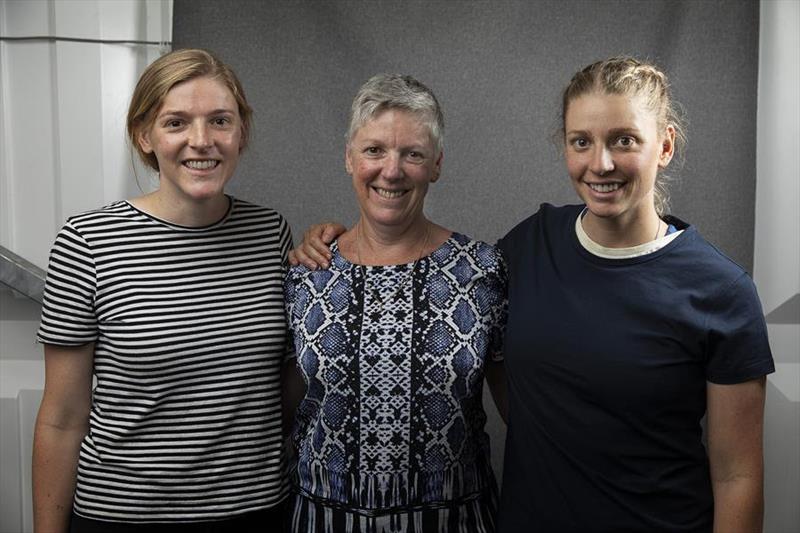 Sisters Emily ('Milly') and Elizabeth Cain with mum Jenny Wright (centre) are preparing for the Rolex Sydney Hobart Yacht Race photo copyright Andrea Francolini taken at Cruising Yacht Club of Australia