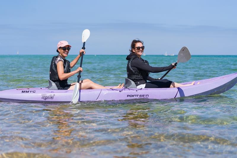 Kayaking is another activitiy on offer in the Women on Water Program photo copyright Mary Tulip taken at Mount Martha Yacht Club