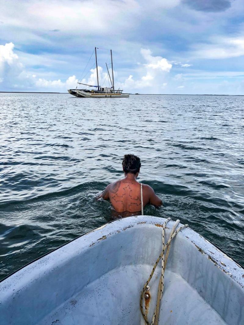 Visit of Gaualofa vessel crew, Samoan voyaging society photo copyright Peter Charaf taken at 