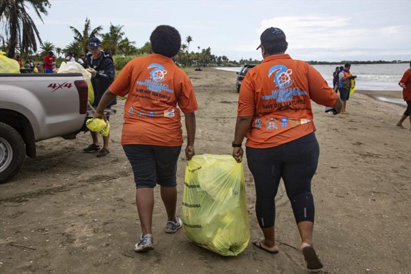 Wailoaloa Beach clean-up photo copyright Peter Charaf taken at 