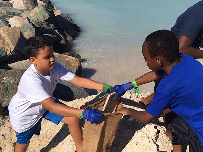 St. Maarten Regatta Beach clean-up - photo © St. Maarten Heineken Regatta