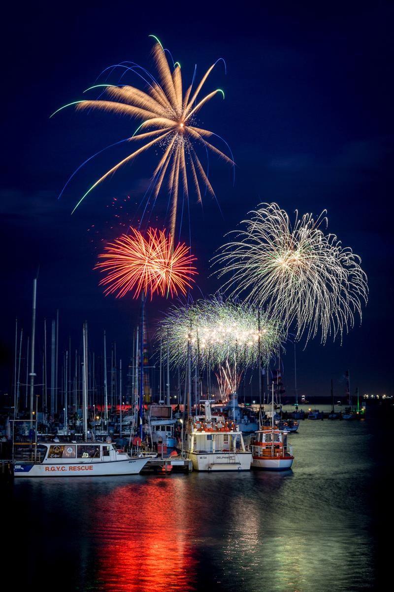 Festival of Sails - Australia Day fireworks display presented by AirAsia with support from Avalon Airport photo copyright Passionfolk taken at Royal Geelong Yacht Club