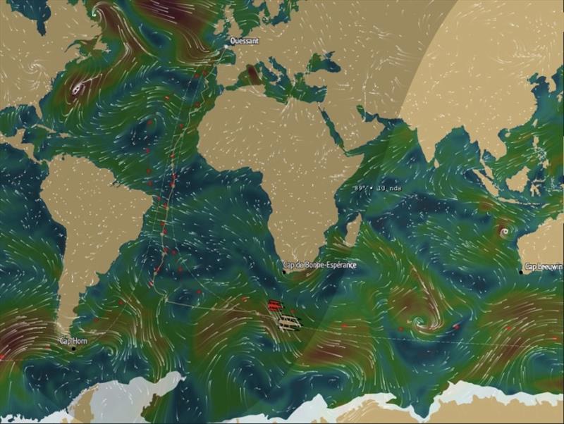 Map - Jules Verne Trophy photo copyright Spindrift racing taken at 