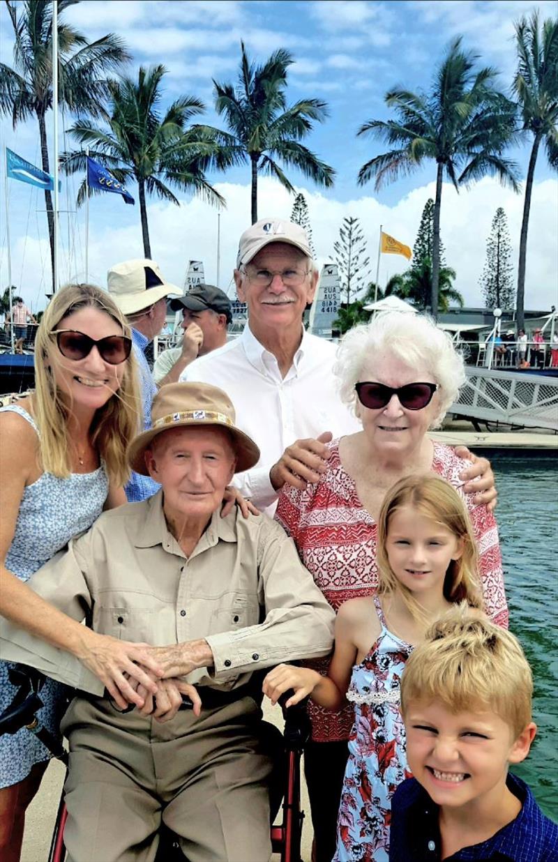 Legg family and Malcolm Kampe at the Rob Legg Day RQYS photo copyright Jenny Buckley taken at Royal Queensland Yacht Squadron