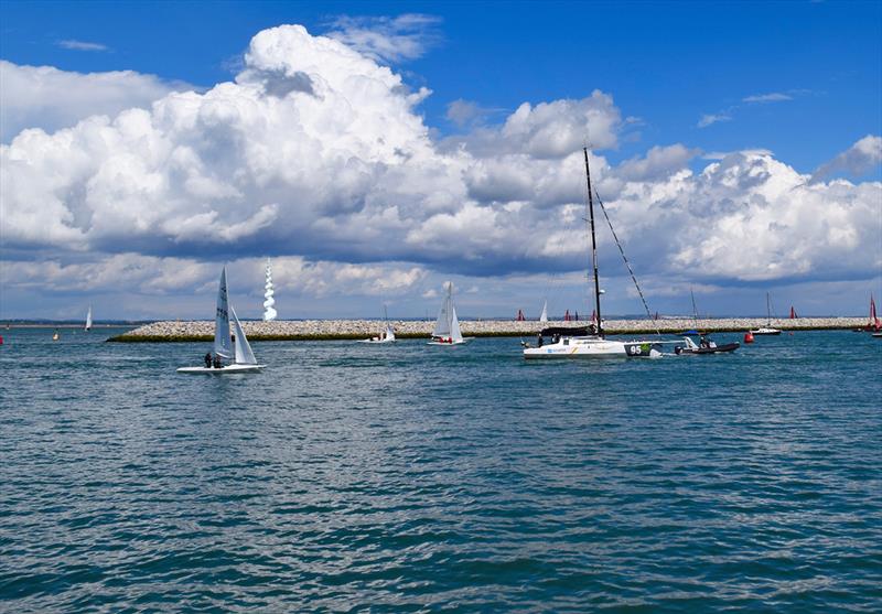 Artist's impression of how Sound of the Sea would appear if sited on the Cowes Breakwater photo copyright Louisa Mamakou taken at 