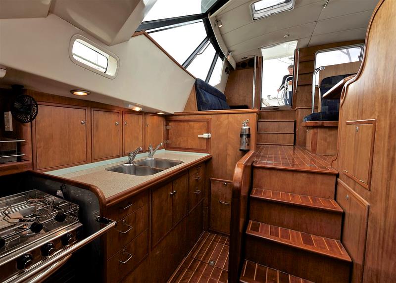 SV Silver Fern - galley looking aft. - photo © Martha Mason