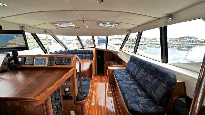 SV Silver Fern offers excellent visibility from the above deck and enclosed saloon - photo © Martha Mason