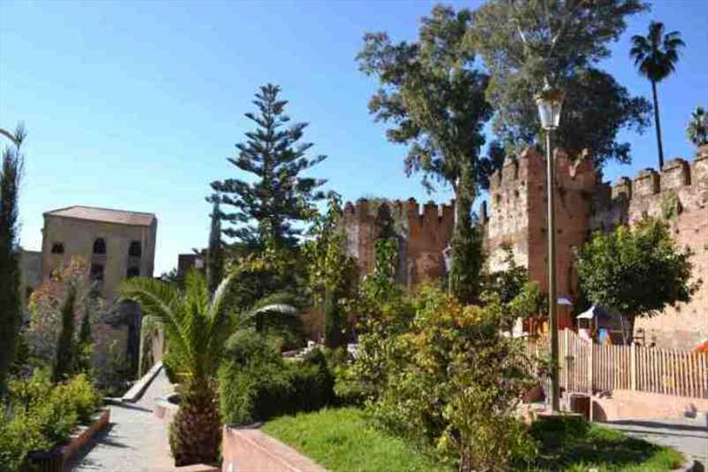 In the shady main square of Place Outa el Hammam is the red-walled Kasbah, a 15th-century fortress and dungeon photo copyright SV Red Roo taken at 