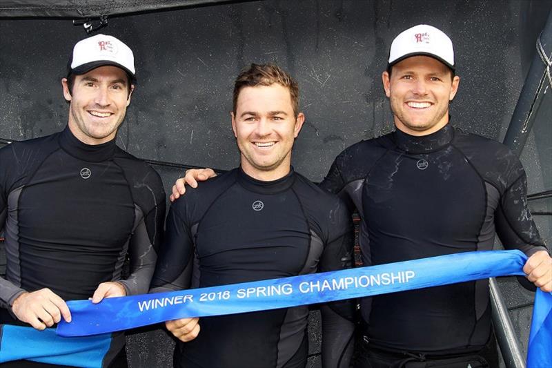 2018 Spring Championship-winning Rag and Famish Hotel team of Bryce Edwards, Rory Cox and Jacob Broom - photo © Frank Quealey