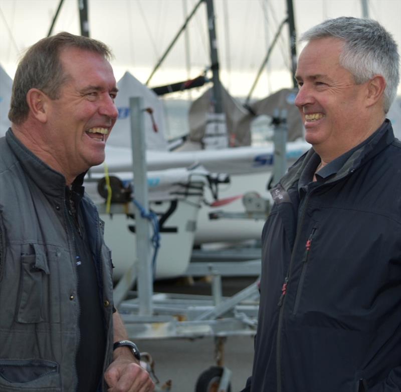 Sailability Tasmania sailor Craig Escott and Stephen Catchpool photo copyright Jane Austin taken at Derwent Sailing Squadron