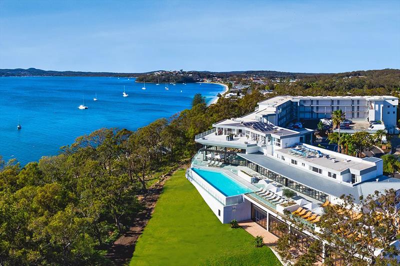 Bannisters aerial - Sail Port Stephens photo copyright Mark Rothfield taken at Port Stephens Yacht Club