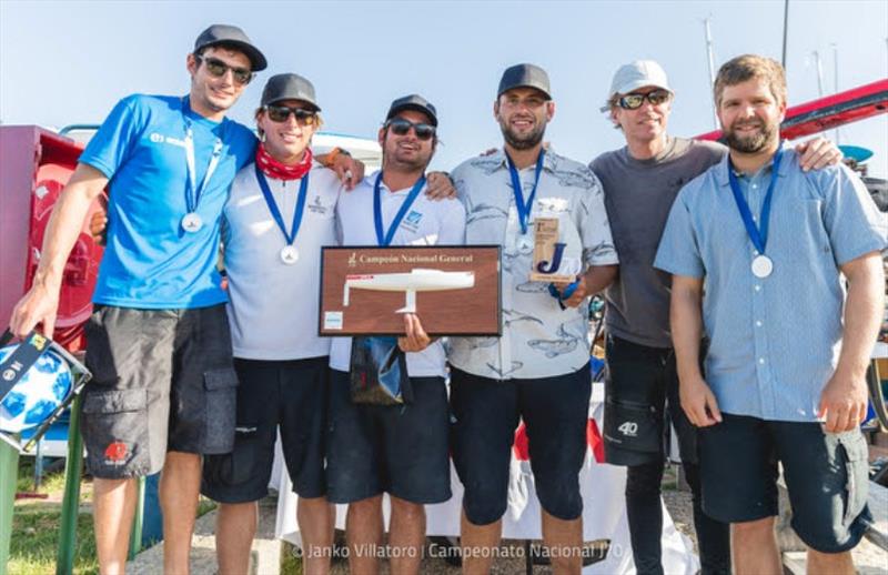 Corinthians Division celebrated their winners José Antonio Jiménez's team on Dark Side - Chilean J/70 Nationals photo copyright Janko Villatoro taken at 