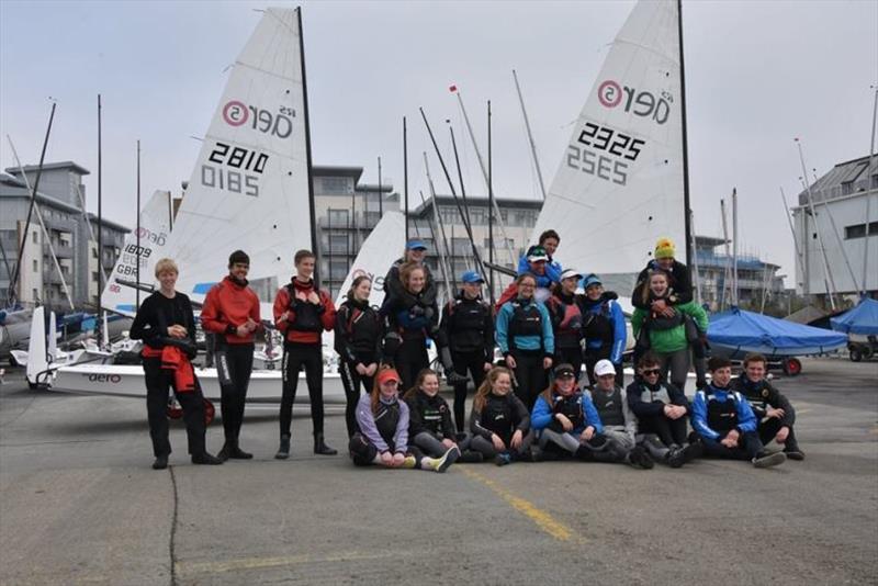 RS Aero UK Youth Team Training at Poole Yacht Club photo copyright RS Aero Class Association taken at Poole Yacht Club
