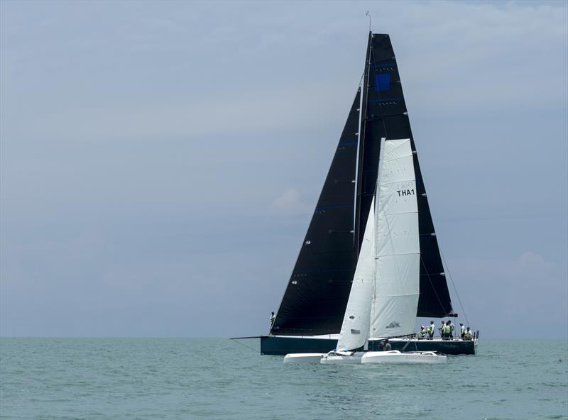 Top of the Gulf Regatta 2019. Black and white (THA72, Bladerunner IX) photo copyright Guy Nowell / Top of the Gulf Regatta taken at Ocean Marina Yacht Club